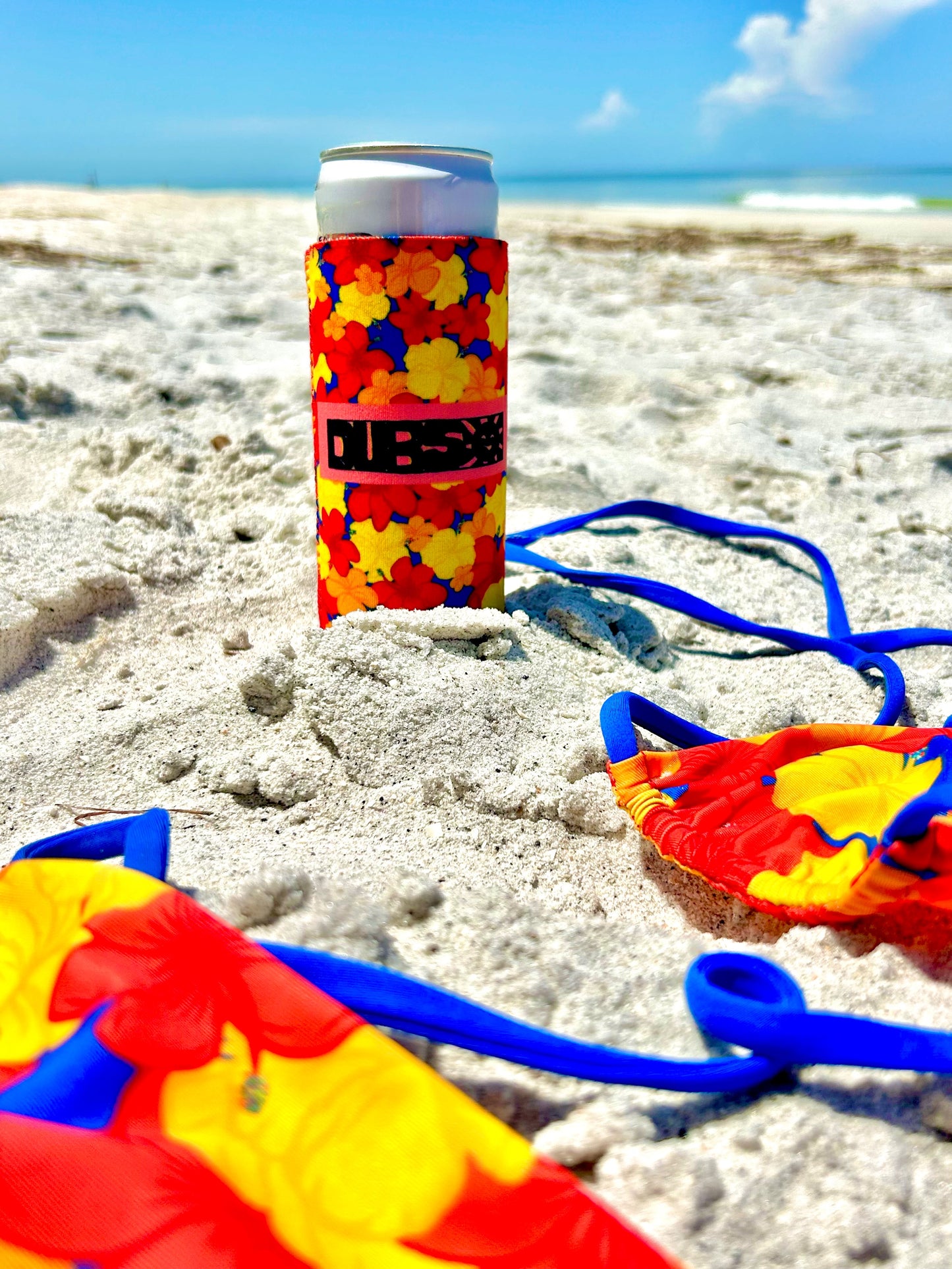 Sunburst Floral Koozie